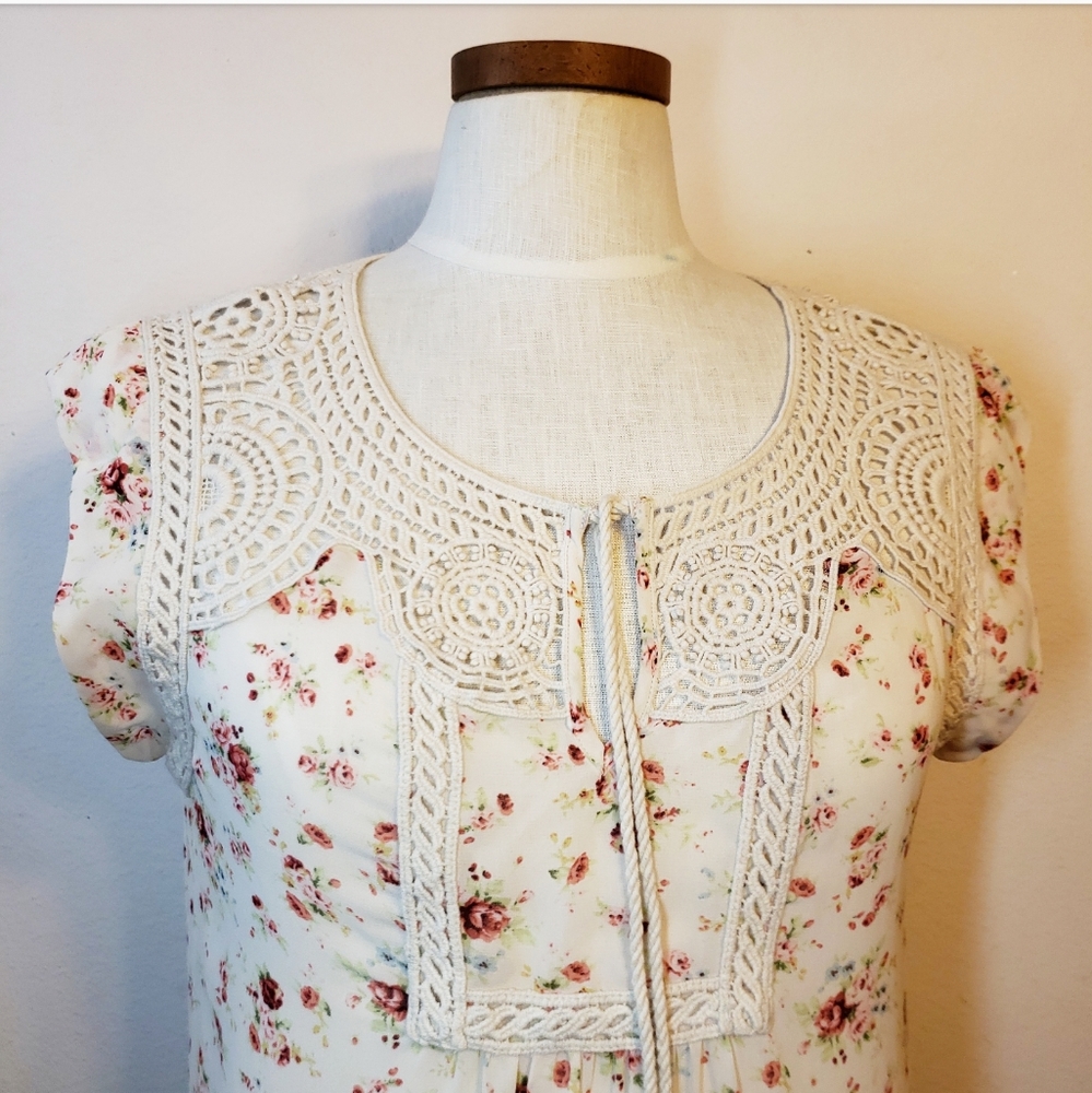 Boho Chic Floral Toe Top